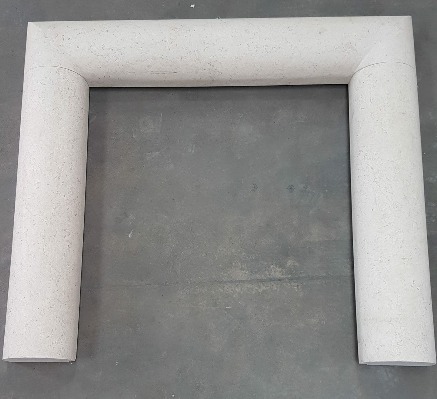 Vittoria Limestone Fireplace