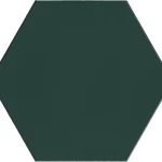 Hexagon Green Echo Matt Porcelain