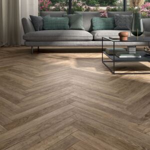 Ashdown Herringbone Natural Oak Porcelain