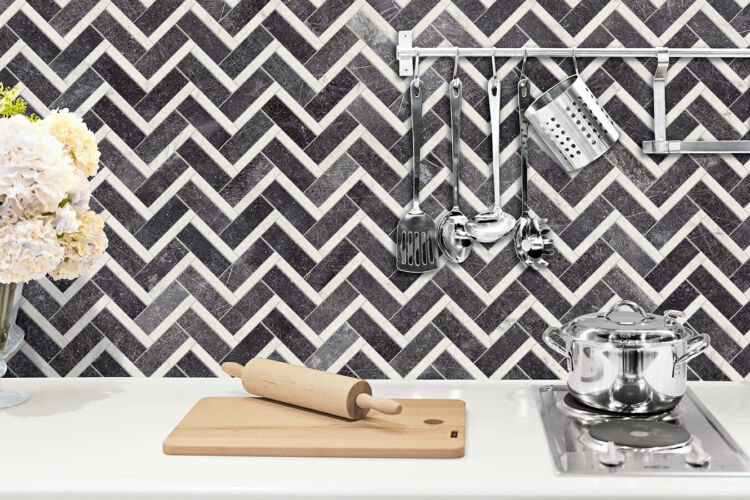 How to Create Stunning Features Using Herringbone Tiles