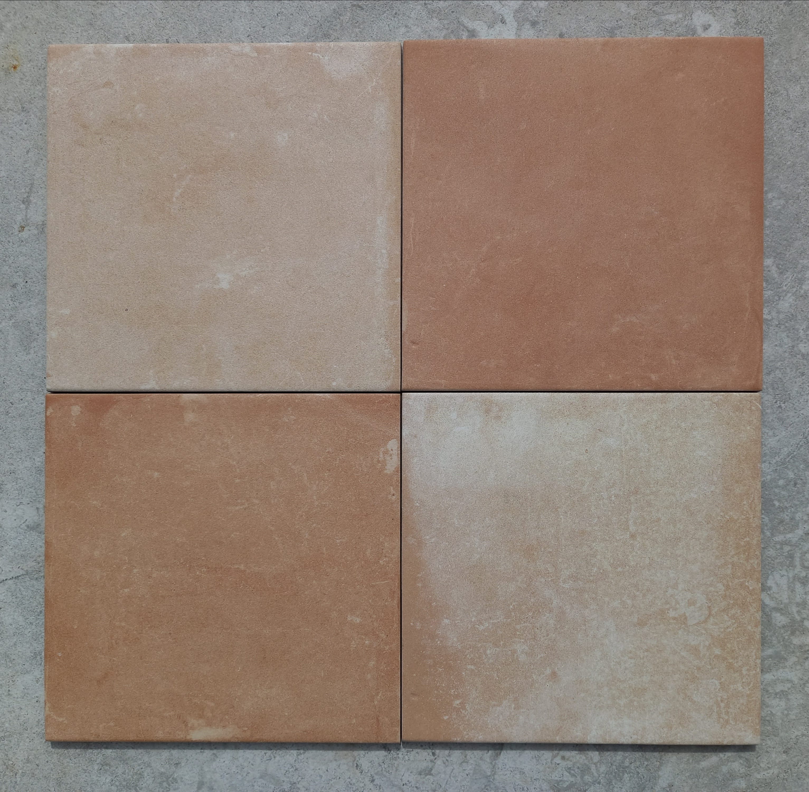 Argile Clay and Sand Terracotta Chequer Matt Porcelain