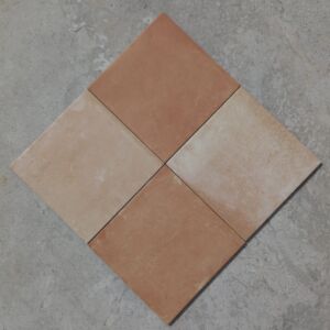 Argile Clay and Sand Terracotta Chequer Matt Porcelain
