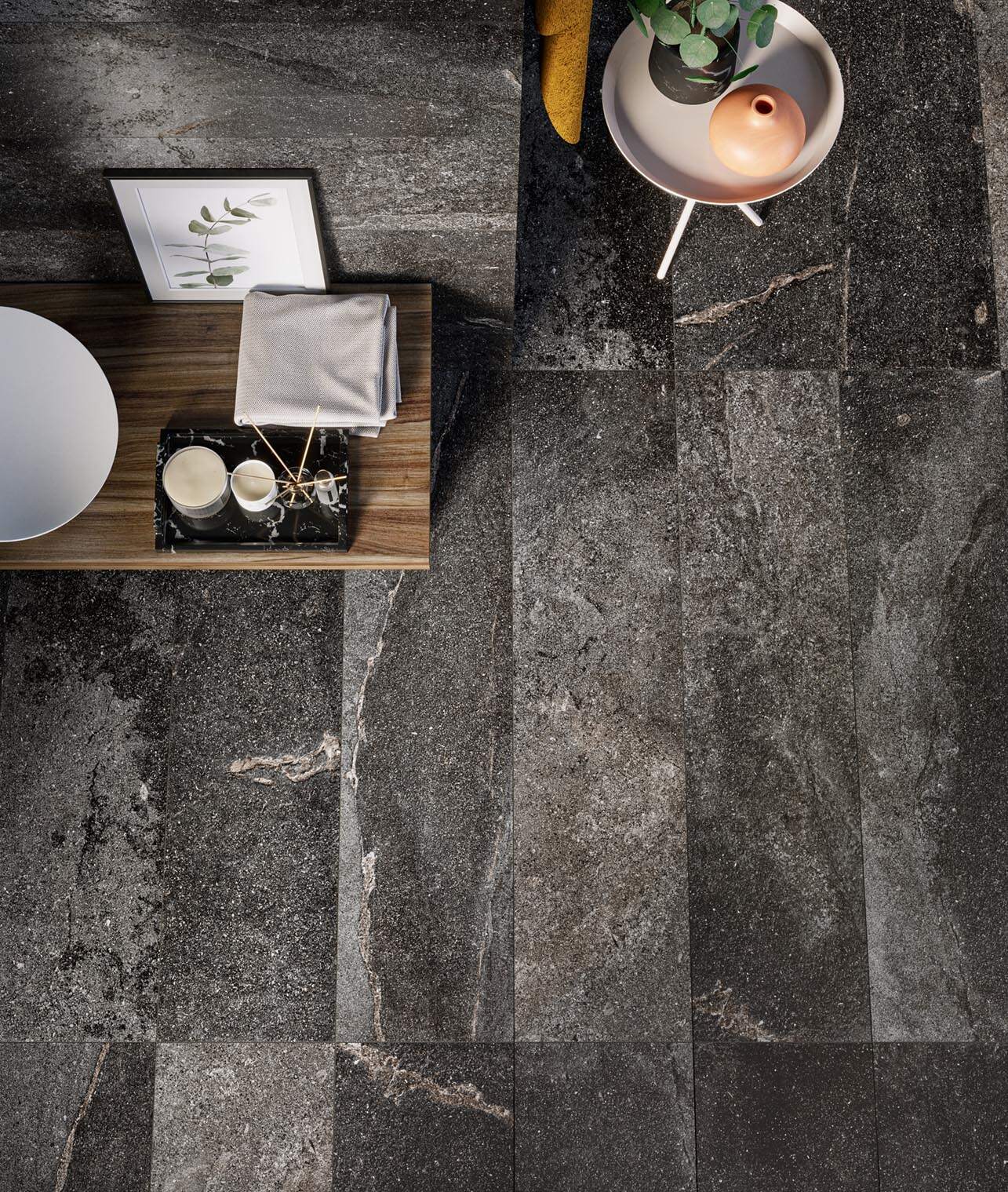Cadiz 3D Nero Matt Porcelain