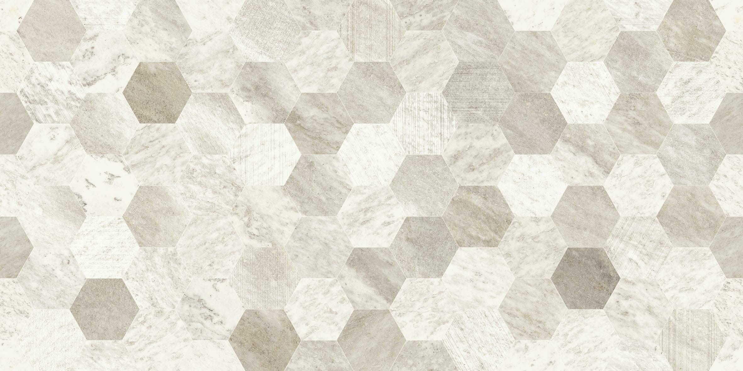 Aqua Aged Hexagon Light Porcelain