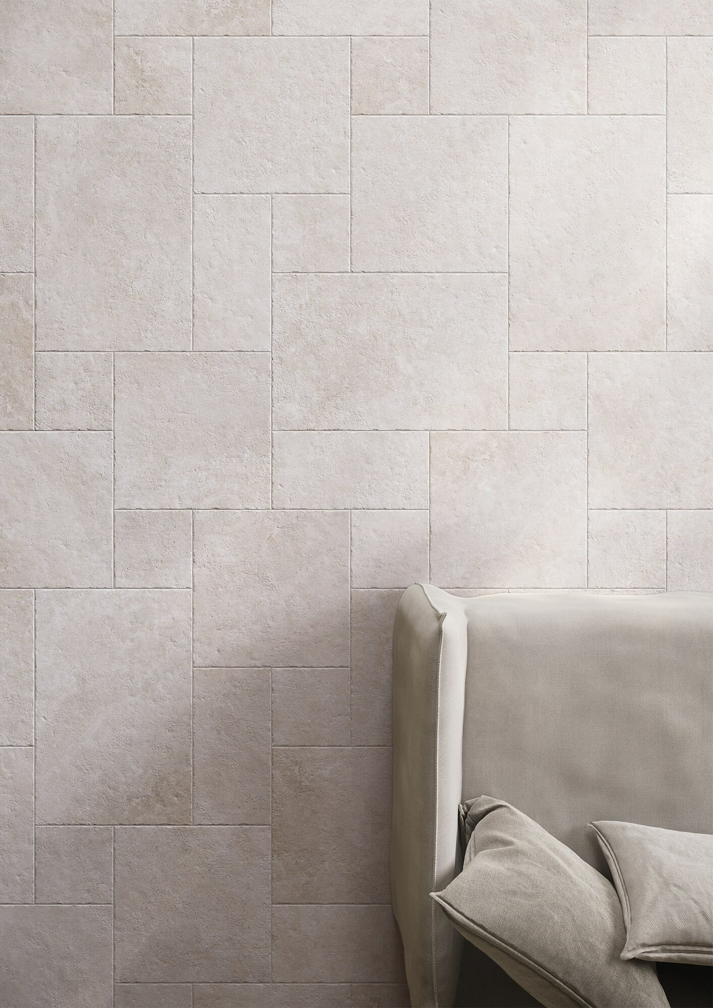 Campania Ivory Tumbled Effect Porcelain