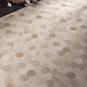 Aqua Aged Hexagon Light Porcelain