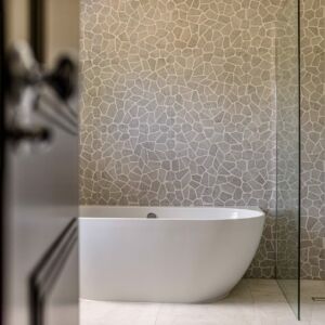 Saturn Giraffe Facet Powder Bone Natural Porcelain