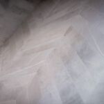 Geneva Chevron Silver Porcelain