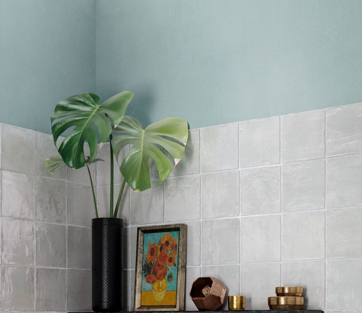 Monaco Zellige Cloud Grey Square Glazed Ceramic