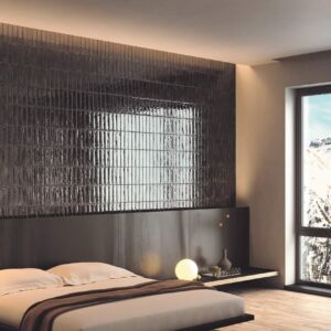 Metallic Glazed Black Brick