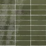 Monaco Glazed Botanical Green Ceramic Bricks