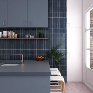 Monaco Glazed Ocean Blue Ceramic Bricks