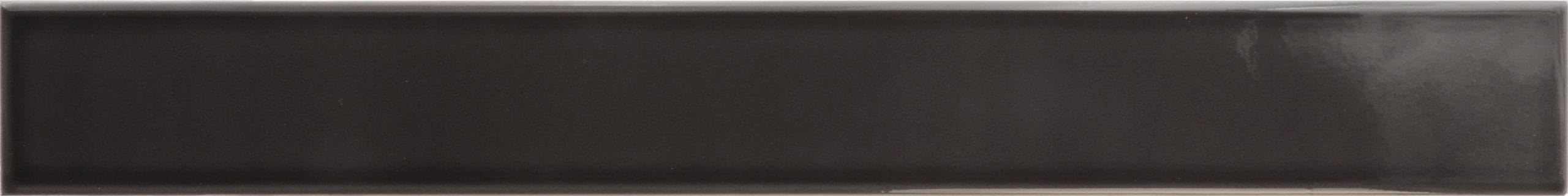 Palos Black Glazed Ceramic Long Brick