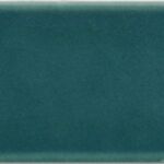 Palos Teal Crackle Glazed Ceramic Long Brick