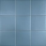 Pastello Cadet Blue Square Matt Porcelain
