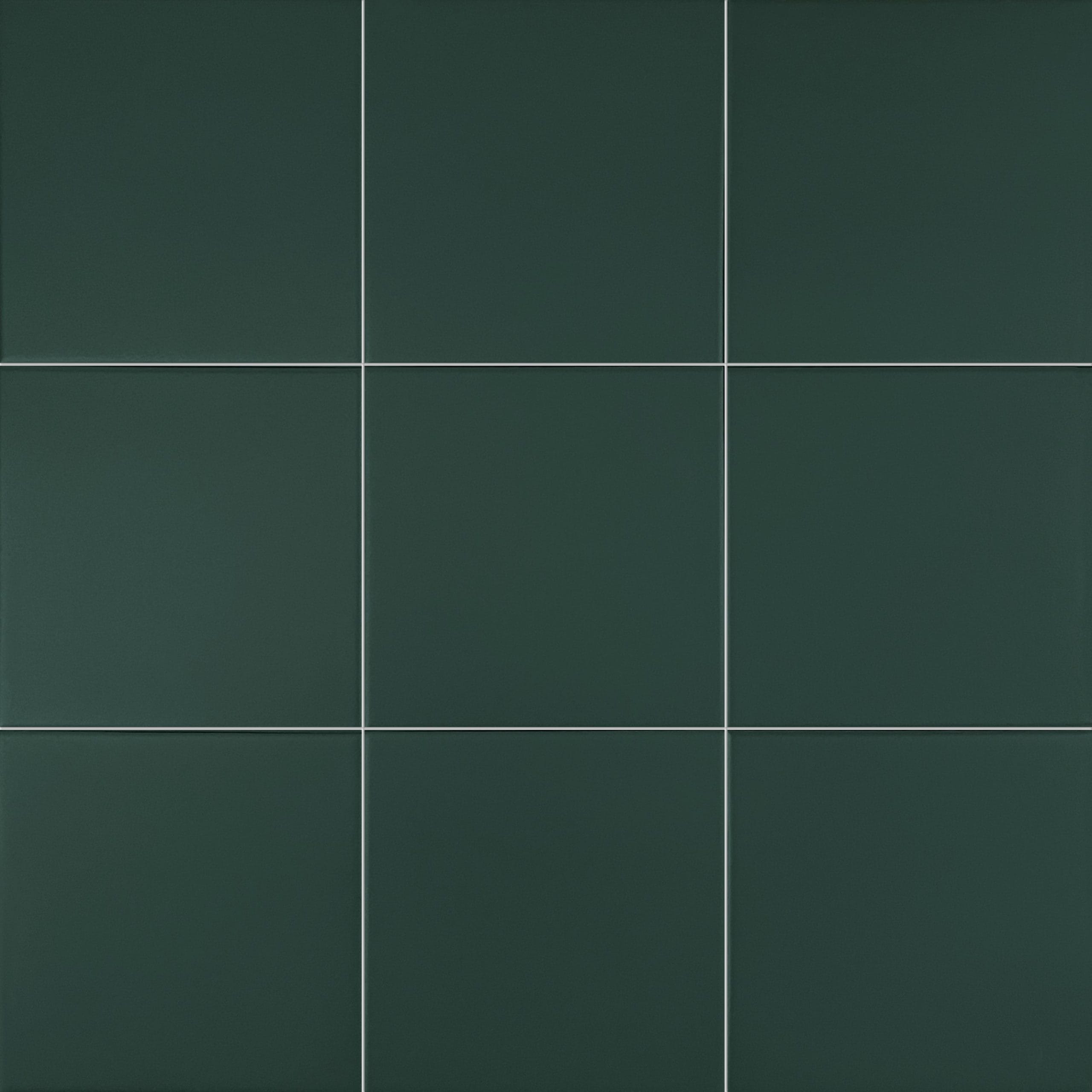 Pastello Green Echo Square Matt Porcelain