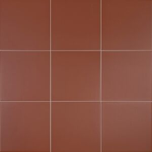 Pastello Rusty Red Square Matt Porcelain