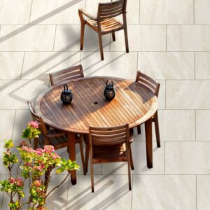 Rock White Exterior Porcelain 20mm