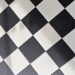 Victorian Pastello Antique Cream and Black Chequer Porcelain