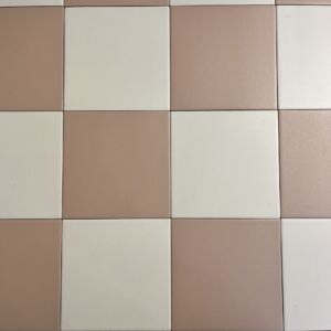 Victorian Pastello Antique Cream and Blush Chequer Porcelain