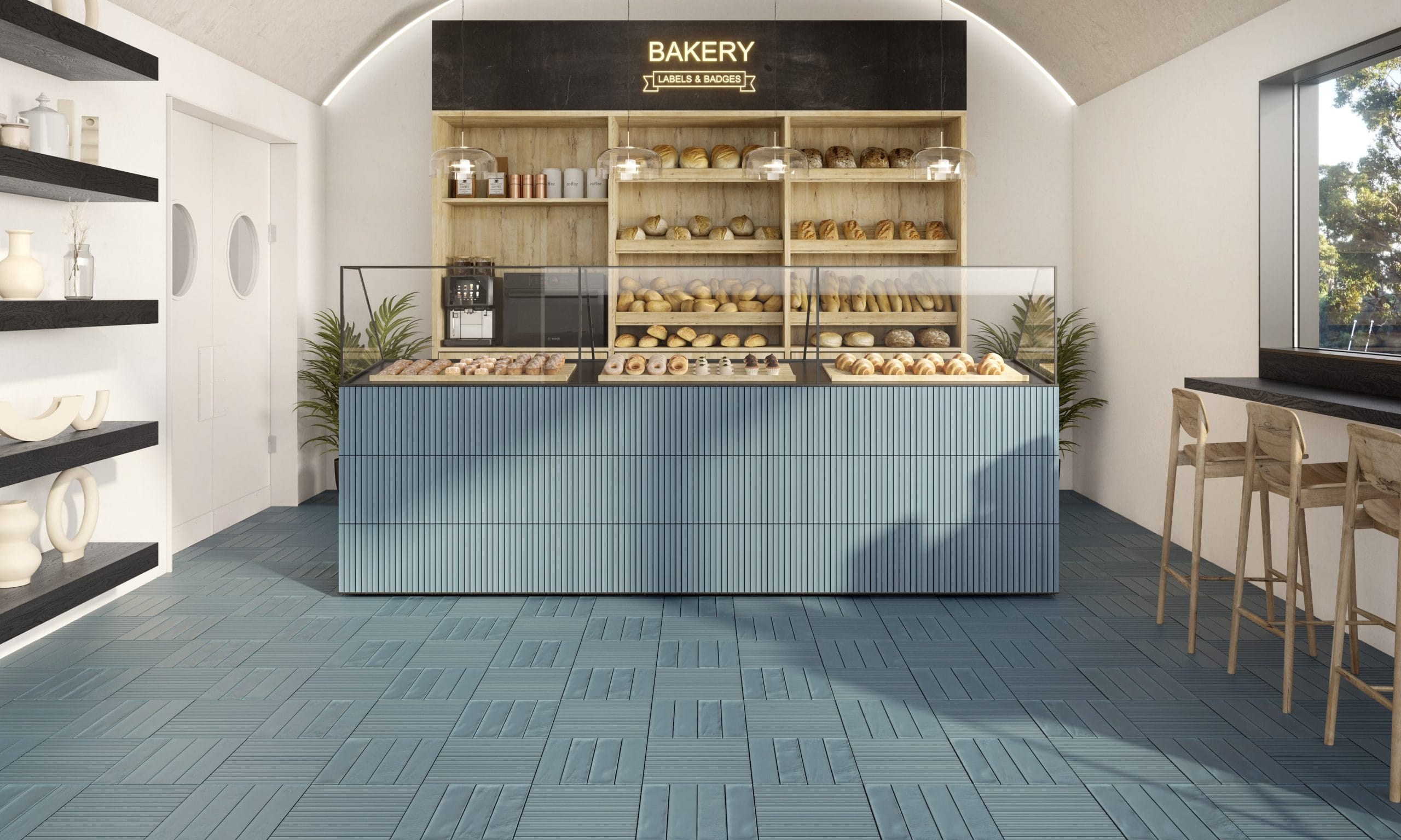 Colori Sky Blue Porcelain Bricks