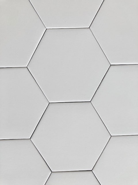 Hexagon Antique Cream Matt Porcelain