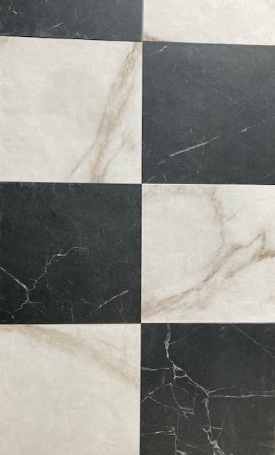Parisian Oro and Nero Chequer Porcelain
