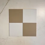 Victorian Patrona Caramel & Old White Chequer Porcelain