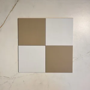 Victorian Patrona Caramel & Old White Chequer Porcelain