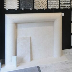 Vittoria Limestone Fireplace